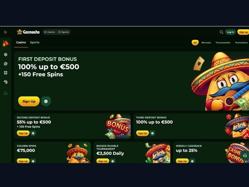 Pakiet powitalny w strategii VIP Casinacho Casino Nacho Casino